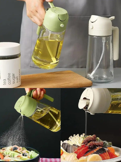 KitchenEase™ - 2-in-1 Oil Dispenser and Sprayer