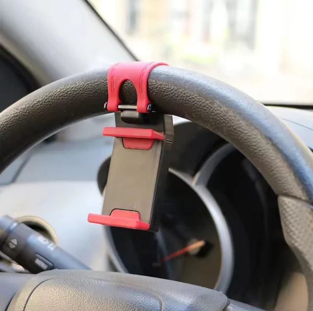 🚗 Universal Steering Wheel Phone Holder – Compact and Convenient 📱