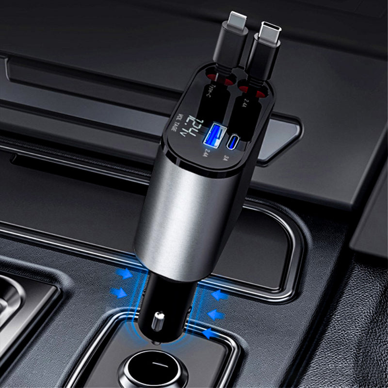 4 IN 1 RETRACTABLE CAR CHARGER