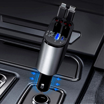 4 IN 1 RETRACTABLE CAR CHARGER