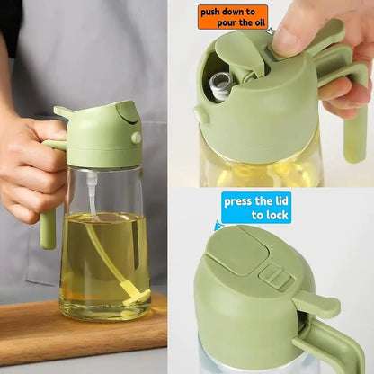 KitchenEase™ - 2-in-1 Oil Dispenser and Sprayer