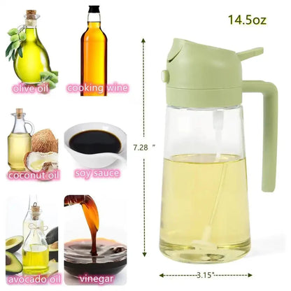 KitchenEase™ - 2-in-1 Oil Dispenser and Sprayer